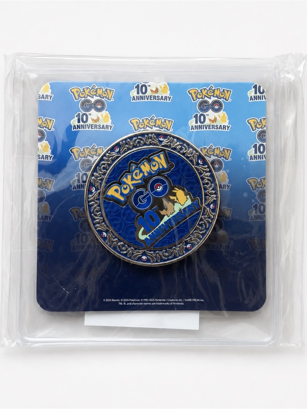 Pokémon GO 10th Anniversary Challenge Coin Official New Sealed 2026